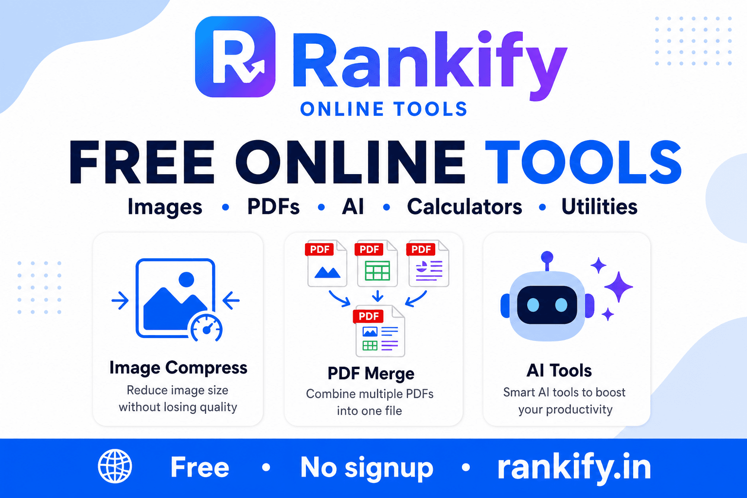 Complete guide to free online tools — image, PDF, IP, and AI utilities