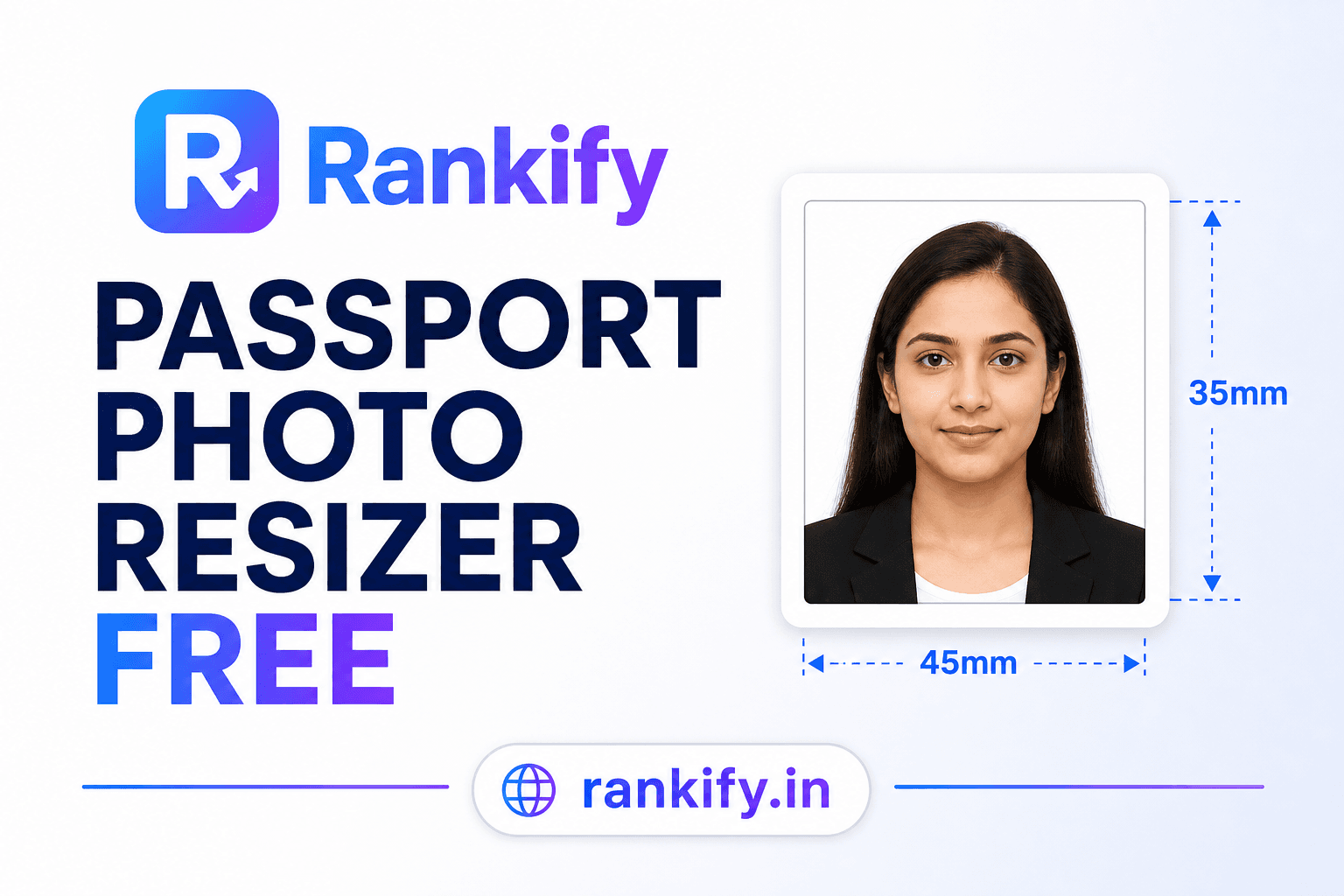 How to resize a photo for passport or ID online — illustrated how-to guide on Rankify
