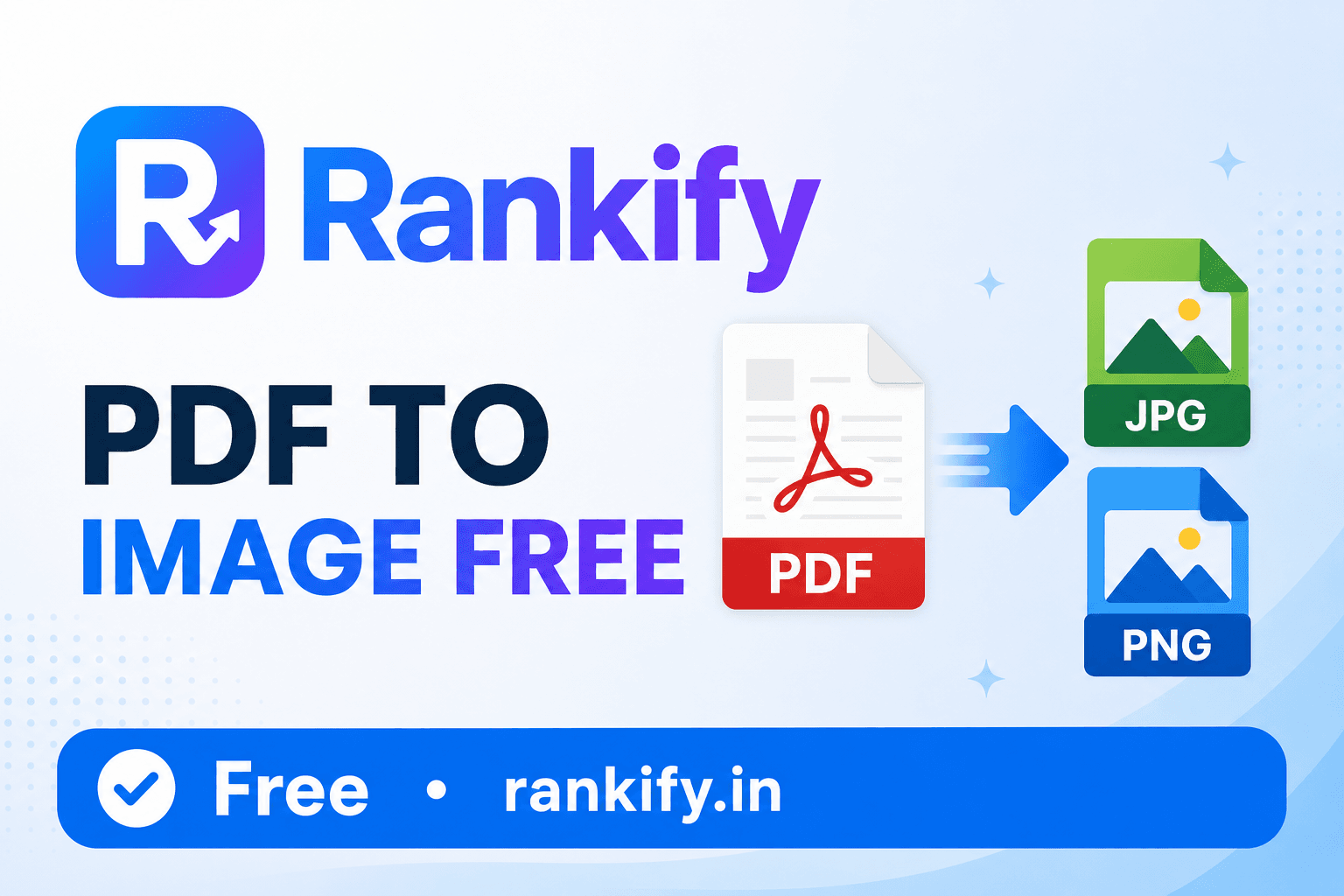 How to convert PDF to image (JPG or PNG) — illustrated how-to guide on Rankify