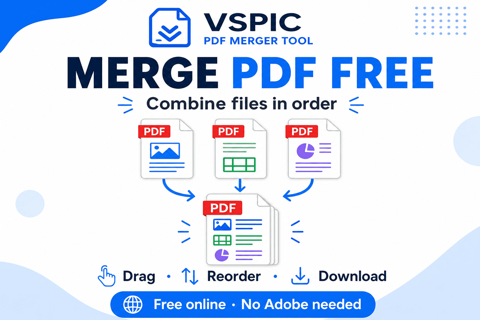 How to merge PDF files online for free — illustrated how-to guide on Rankify