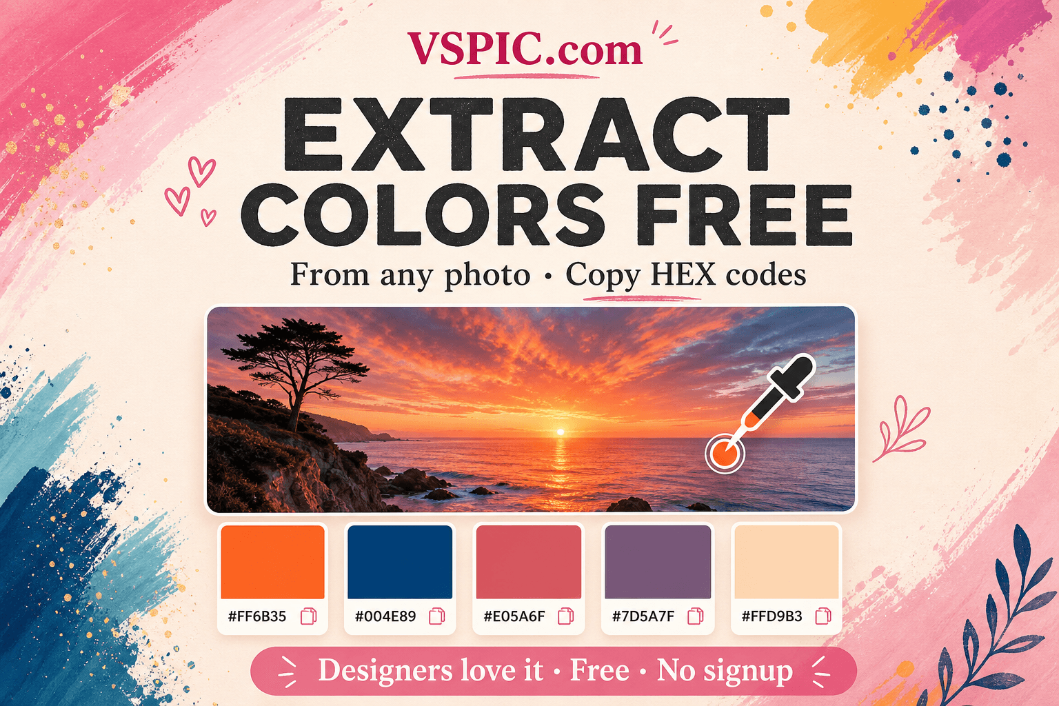 How to extract a color palette from an image — illustrated how-to guide on Rankify